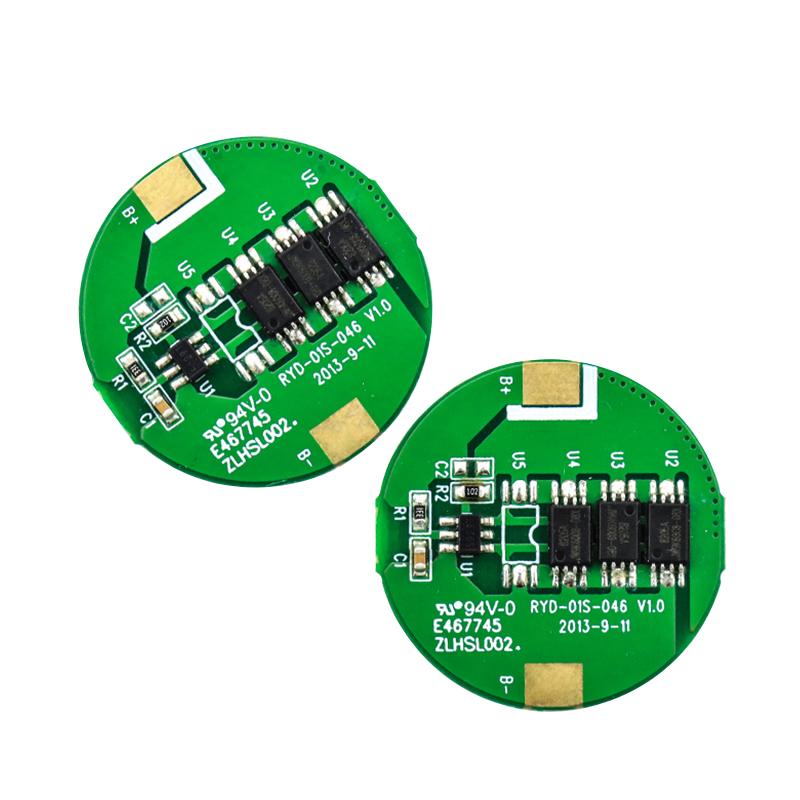 RYD-01S-046/V1.0版18650单体锂电池BMS保护板