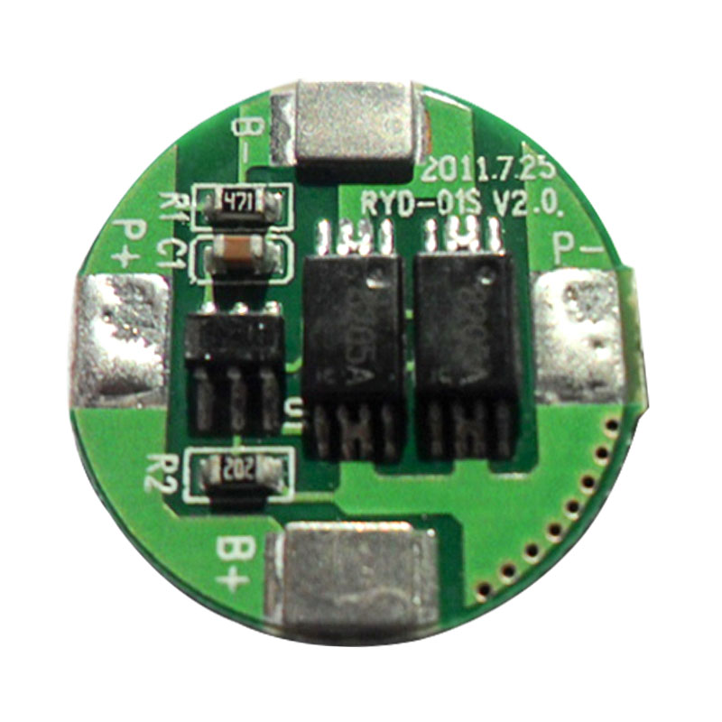 RYD-01S/V2.0版3C数码电子设备单体18650锂电池保护板 BMS