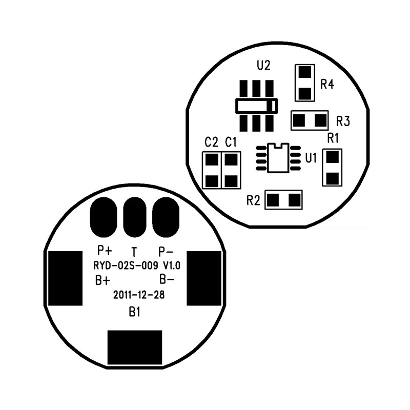 RYD-02S-009/V1.0 3C数码产品锂电池保护板